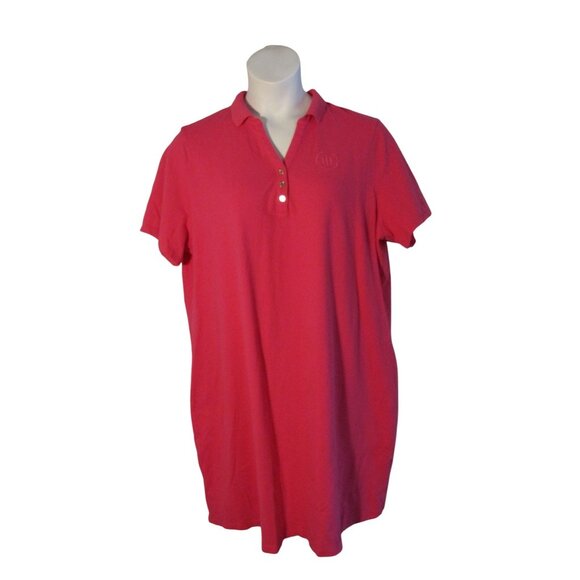 Tommy Hilfiger 1X Pink Polo Dress - Picture 1 of 3